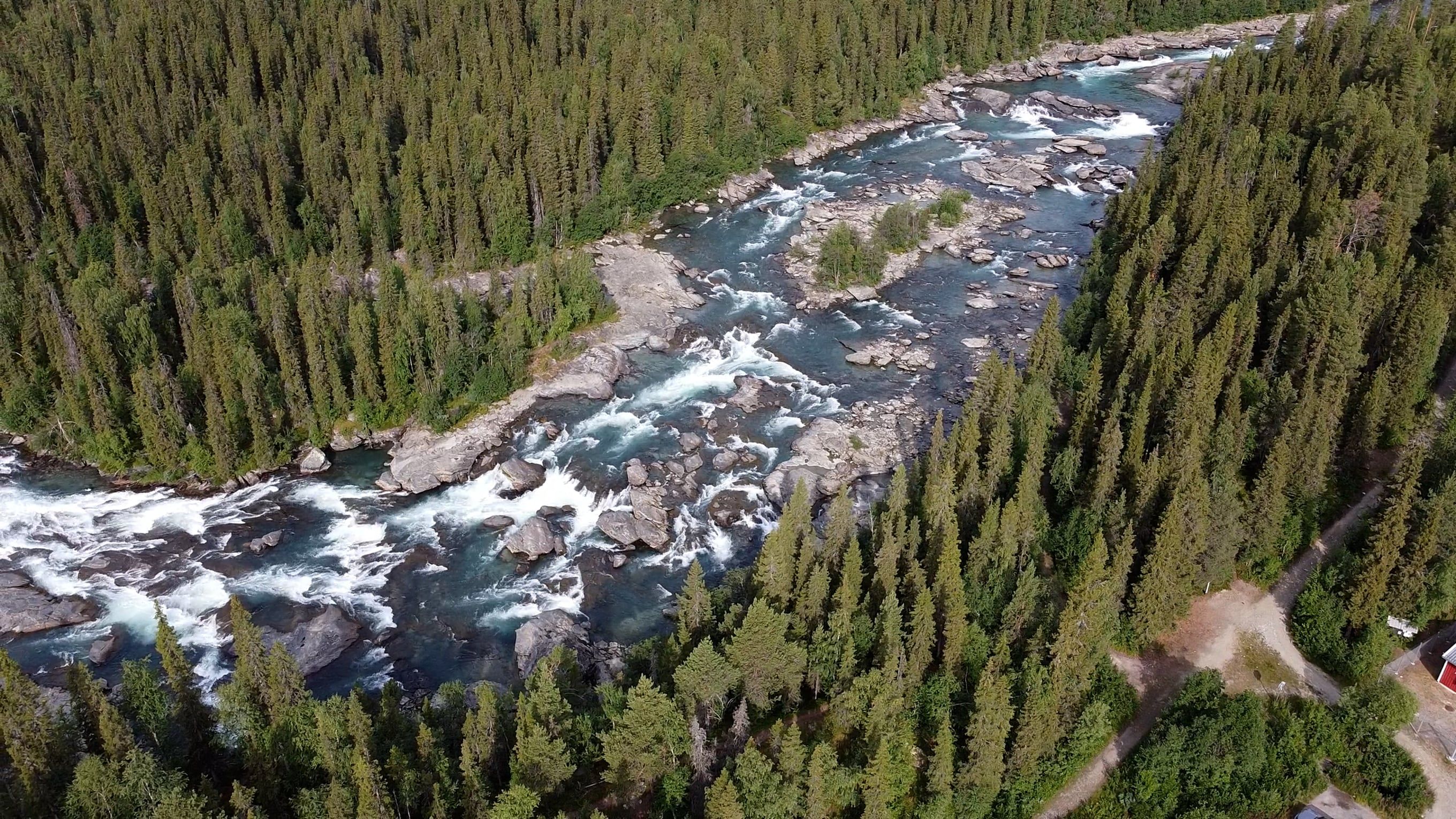 Drone Footage of Water Flowing in the River Free Stock Video Footage ...