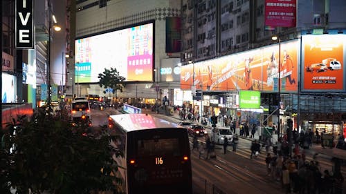 Time-Lapse of a Busy Street in China