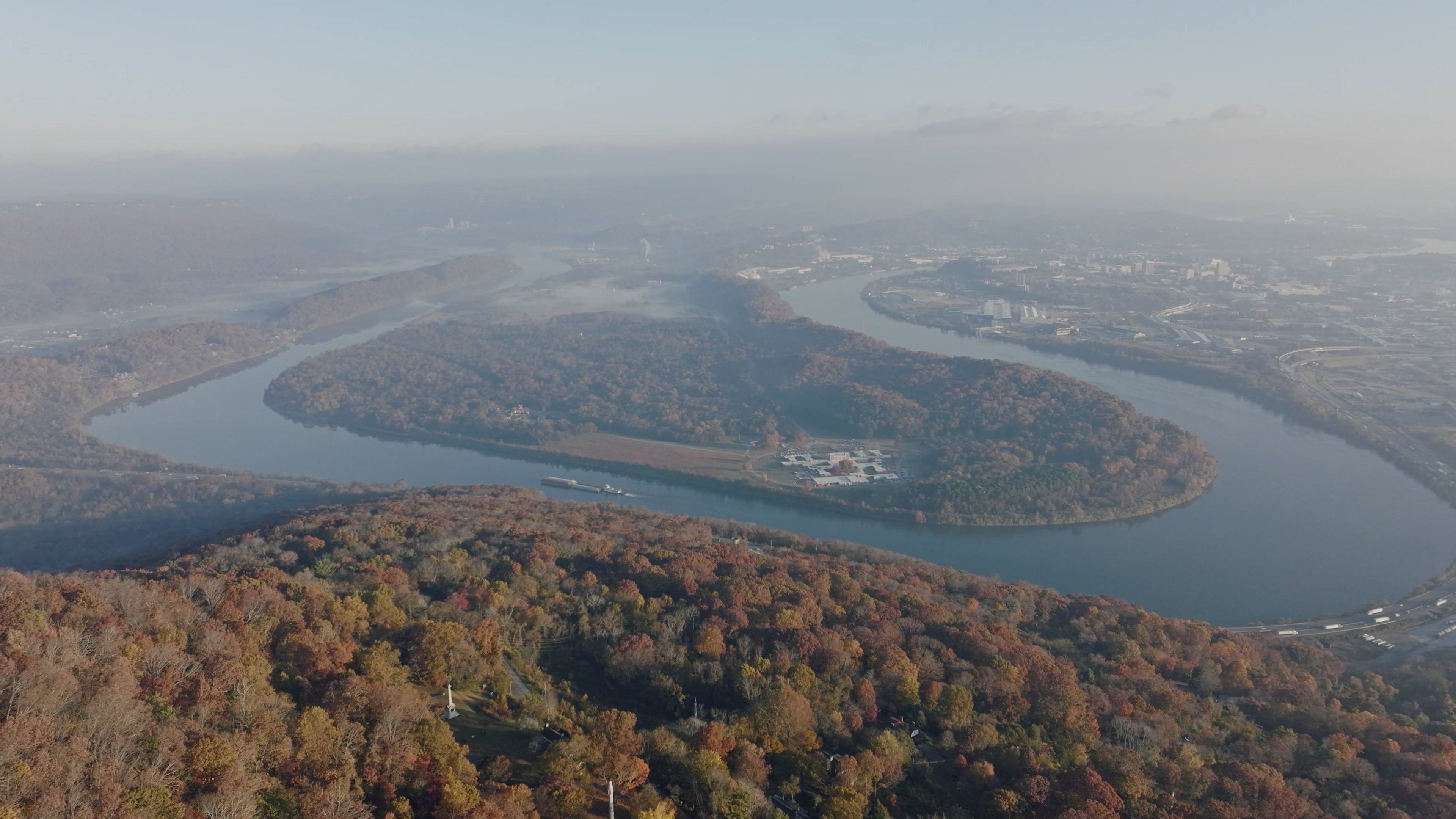 Drone Shot of Winding River Free Stock Video Footage, Royalty-Free 4K ...