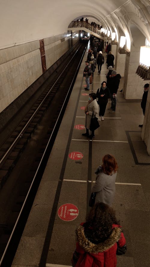 Train Arriving at Subway Station