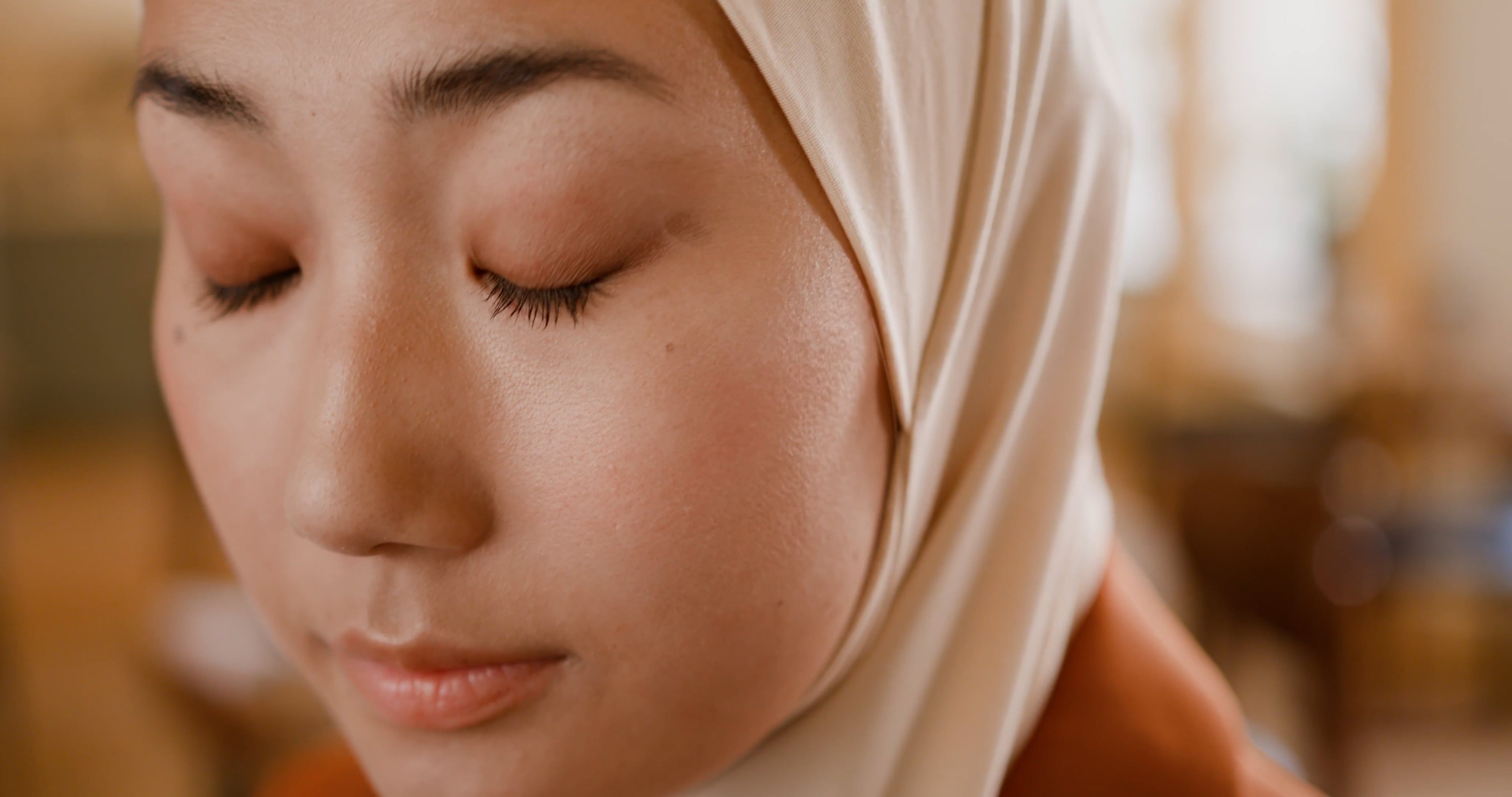 Close Up Video of a Woman Wearing Hijab Free Stock Video Footage ...