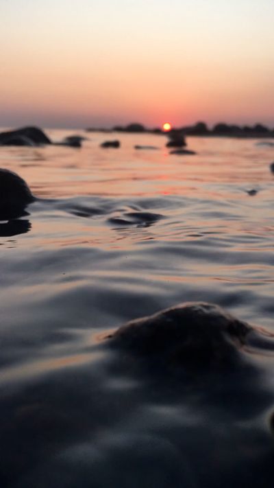 Evgeniya's ocean waves sunset video