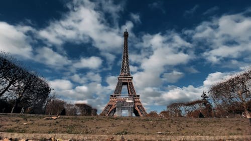 Clouds over Eiffel Tower