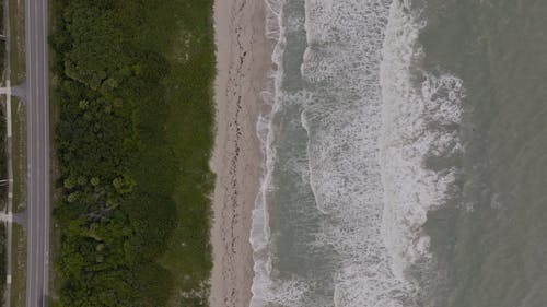 View from Above on Beach on Shore