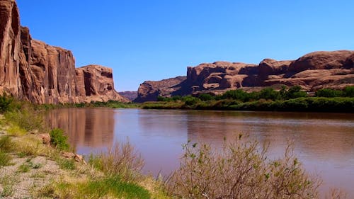 Panning Shot of the Colorado River 