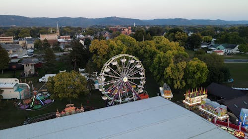 Drone Footage of a Fair in La Crosse, Wisconsin