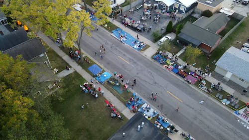 Drone Footage of a Suburban Area in La Crosse Wisconsin