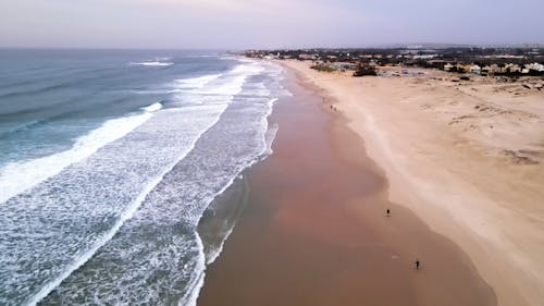 Drone Footage of a Beach