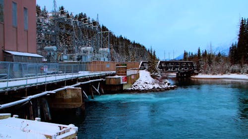 A Hydroelectric Dam in Banff Canada