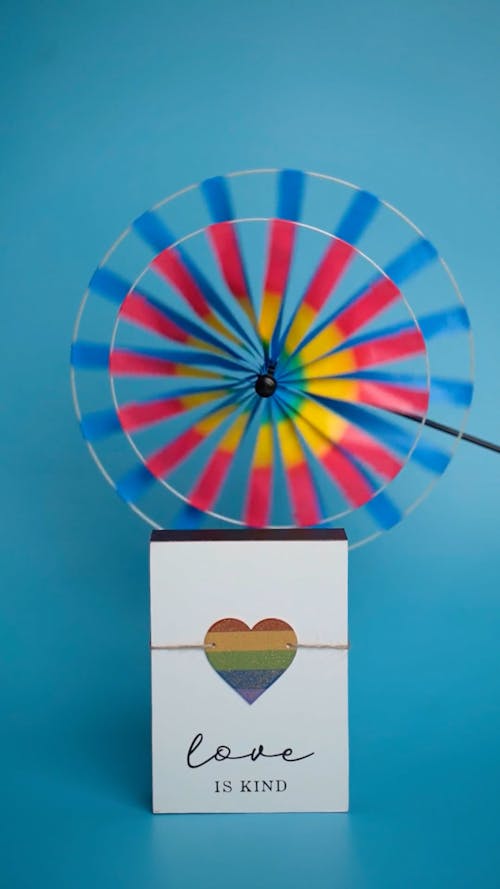 A Love Card and a Colorful Wind Spinner