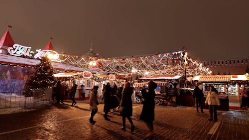 Christmas Market at Night