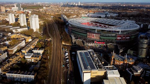 Aerial View on Emirates Stadium