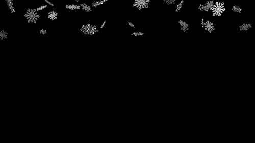 Animation of Falling Snowflakes