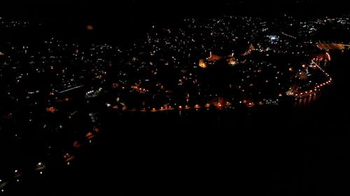 Illuminated City at Night