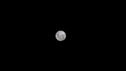 Full Moon on Black Sky
