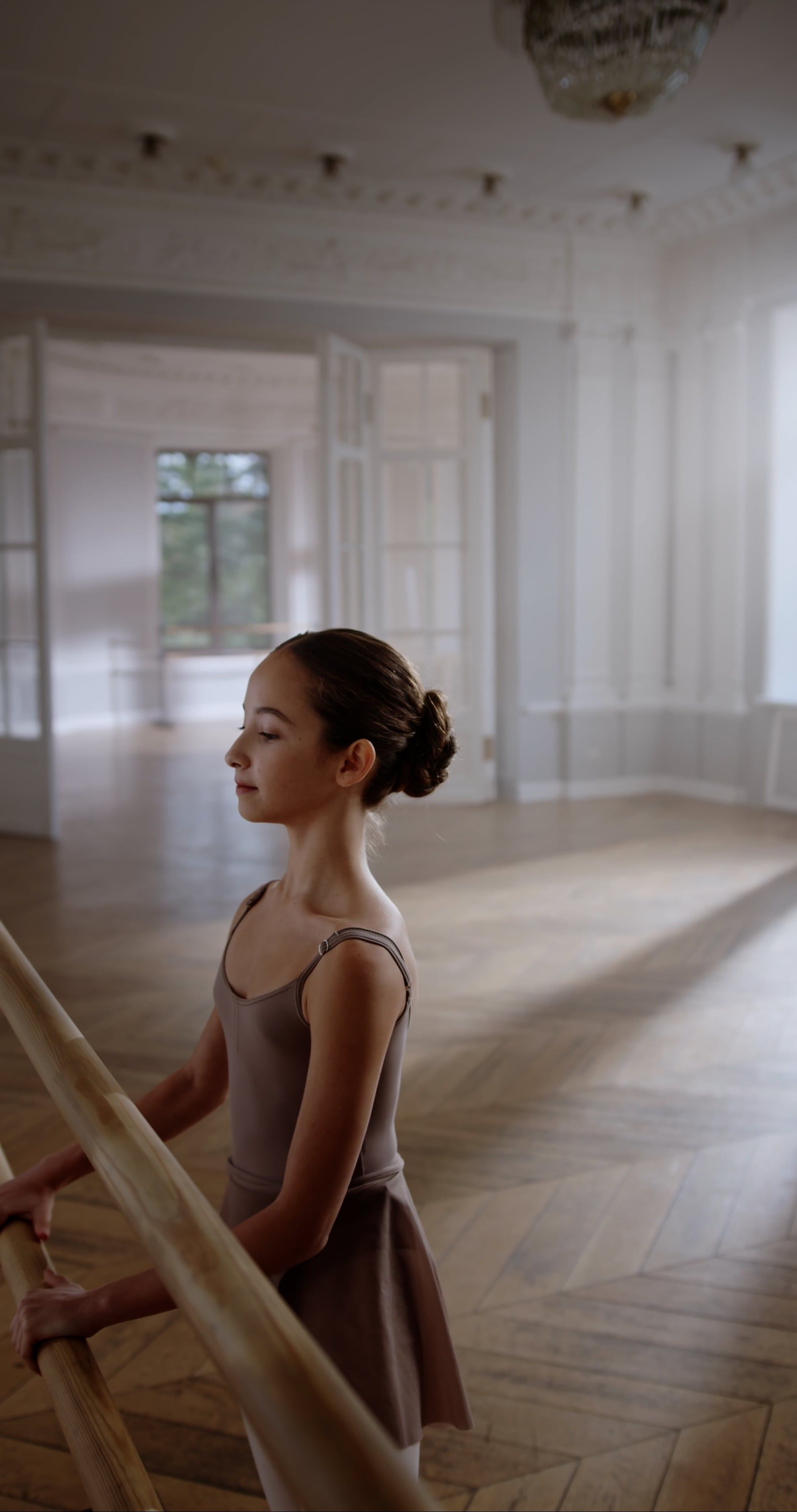 Girl Stretching by Ballet Bar Free Stock Video Footage, Royalty-Free 4K ...