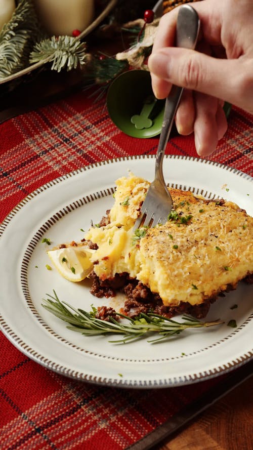 Plate with Portion of Shepherds Pie