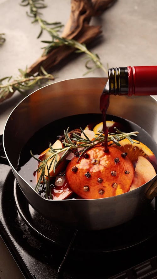 Preparing Mulled Wine