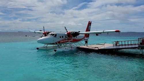 Seaplane in Maldives