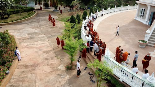 Ritual of Giving Food to Buddhist Monks