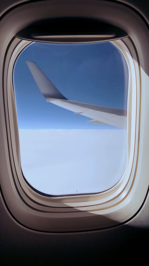 An Airplane Window Seat View 