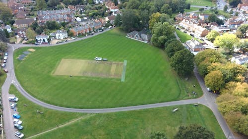 Aerial View of Grass Field