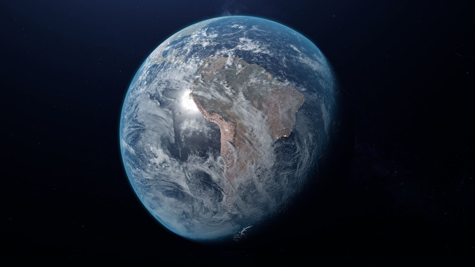 Earth Rotation Vr Virtual Reality Projection Of The Earth And Projection Of Distances Of ...