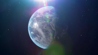 宇宙中的地球显示中国地图免费下载视频素材