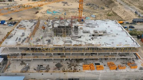 High Angle View of Construction Site