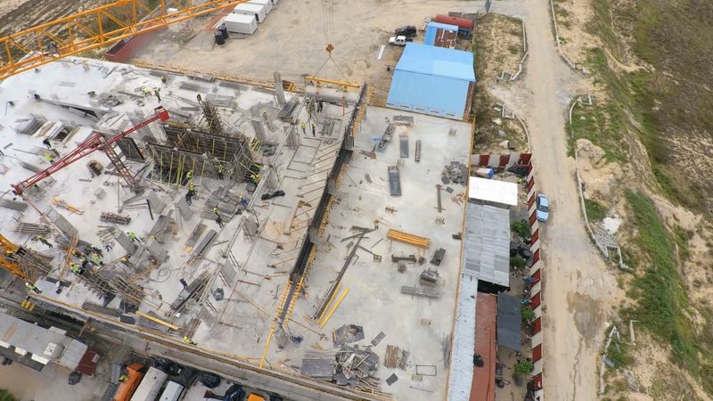 Construction site under development