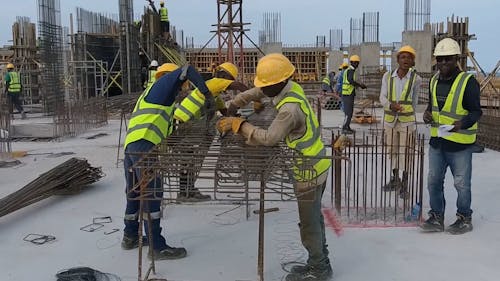 Men Working on Construction Site