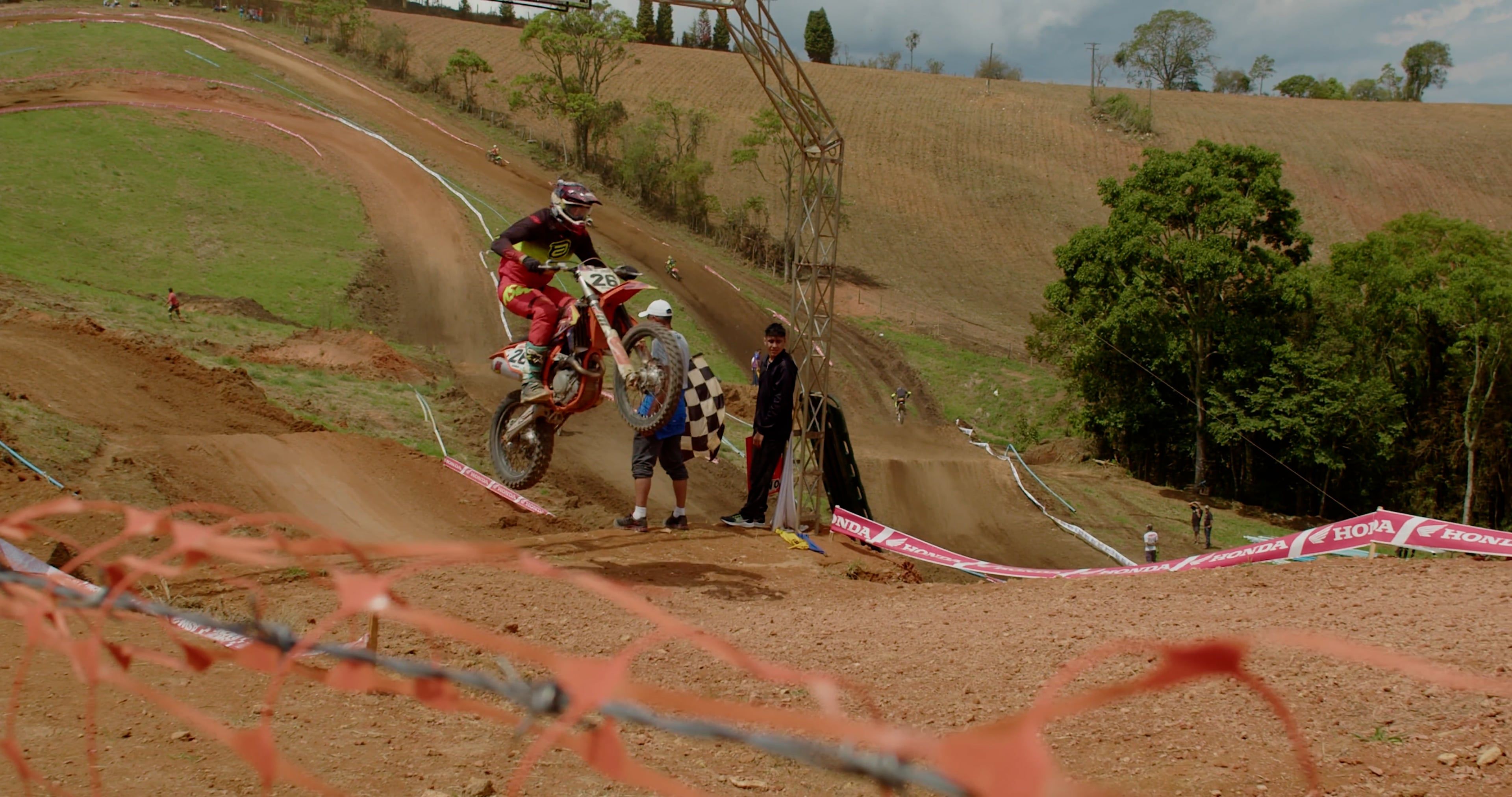 Slow Motion of Rider on Motocross Track Free Stock Video Footage ...