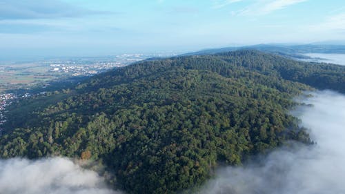 Drone Footage of Mountains During Morning