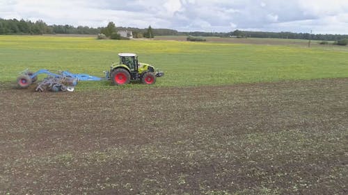 Tractor on Field