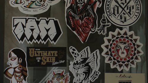 Stickers On A Wall