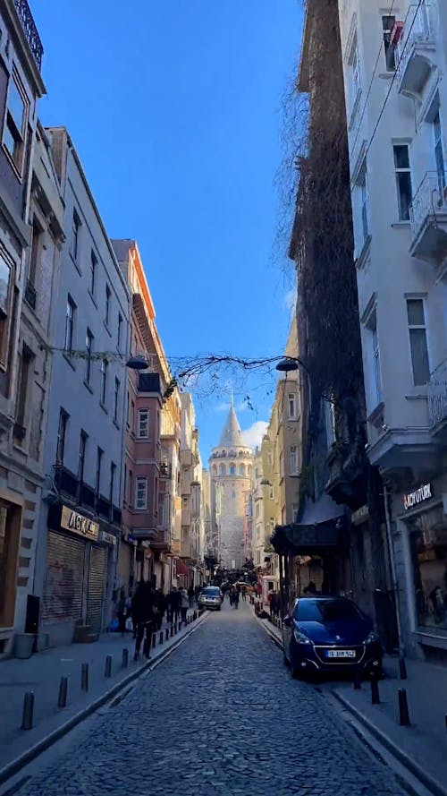 Time Lapse of Street by Galata Tower