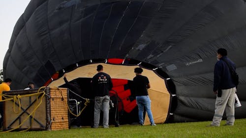 Men Preparing Hot Air balloon