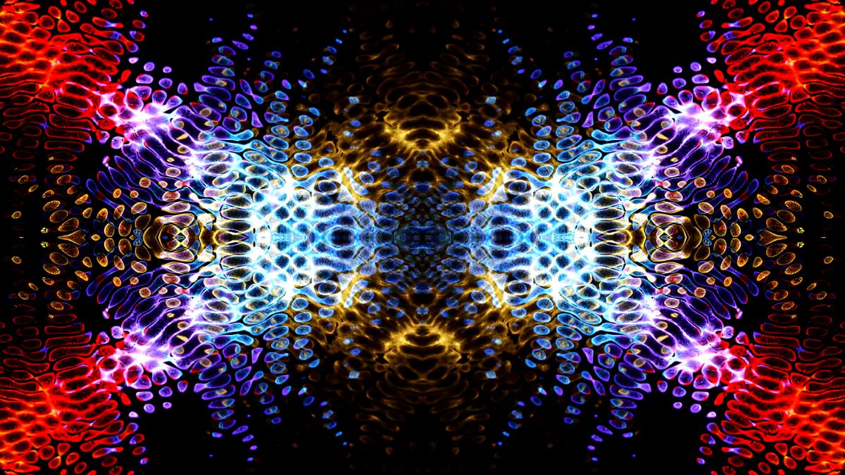 Digital Animation of a Luminous Abstract Design Free Stock Video ...