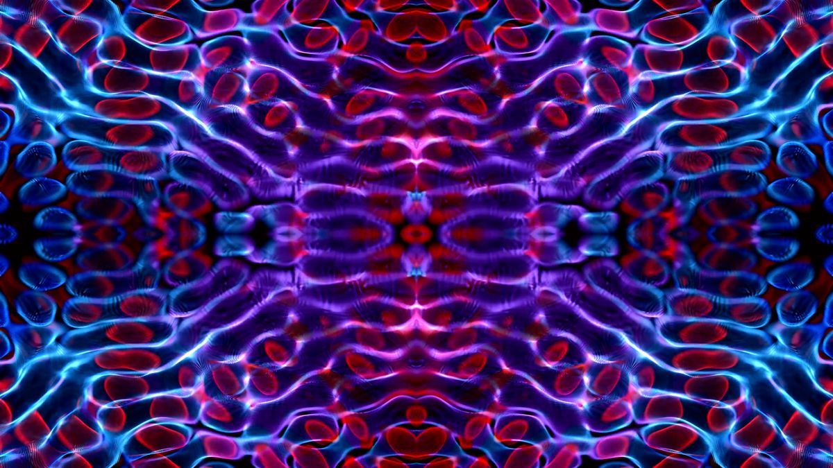 Digital Animation of a Luminous Abstract Design Free Stock Video ...