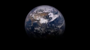 宇宙中的地球显示中国地图免费下载视频素材