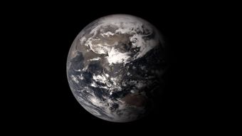 宇宙中的地球显示中国地图免费下载视频素材