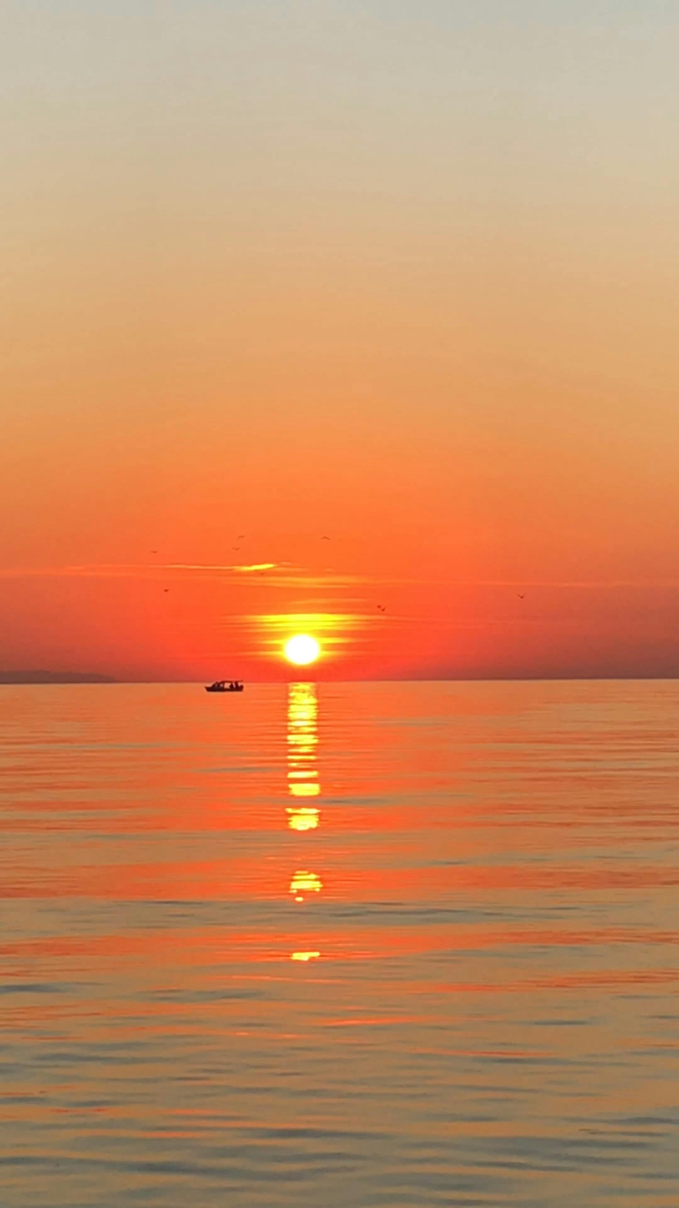 A Beautiful Sunset over the Ocean Free Stock Video Footage, Royalty-Free 4K  & HD Video Clip