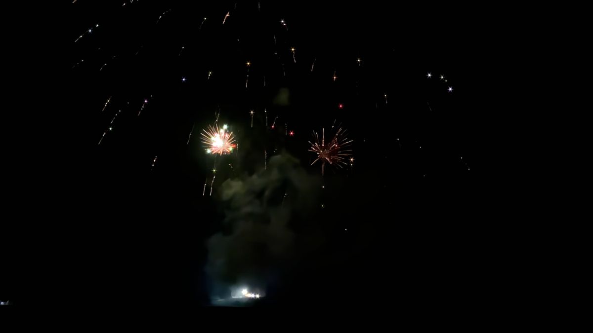 Fireworks Effect Using Led Screen Fireworks Display Free Stock Video Footage, Royalty-Free 4K & HD Video Clip