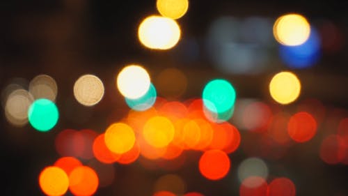 Bokeh City Lights at Night
