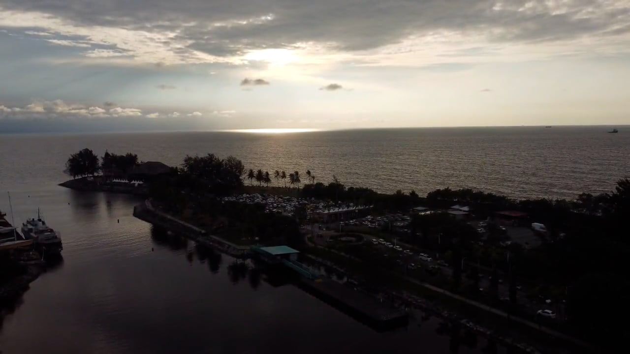 Drone Shot of Coast at Sunset Free Stock Video Footage, Royalty-Free 4K ...