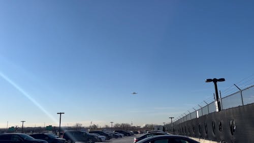 Airplane Flying Against Blue Sky