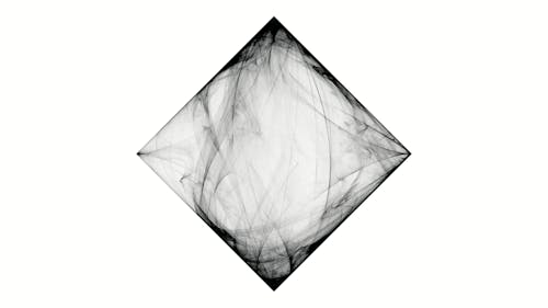 Black and White CG Animation of Diamond