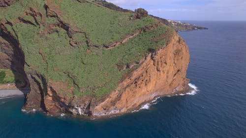 Aerial Footage of a Cliffed Coast 