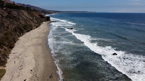 Hills by Beach on Sea Shore