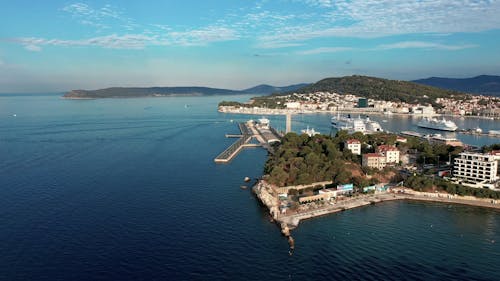 Drone Footage of the Dalmatian Coast in Croatia